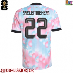 Belgien Alexis Saelemaekers #22 Bortatröja VM 2026 Kortärmad
